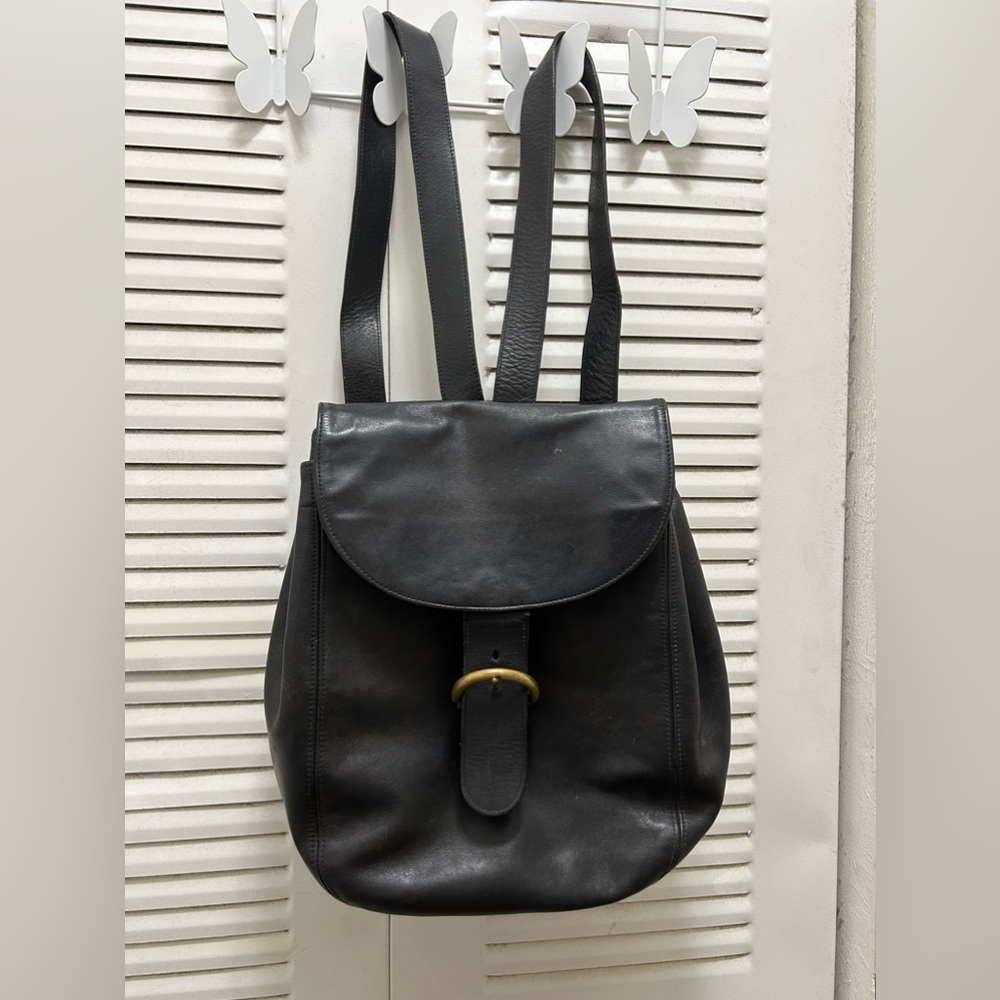 Vintage Leather Coach Backpack